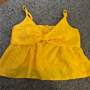 Yellow Sleeveless Women's Top